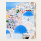 Peinture Abstraite Grèce île Santorin passé pétrol (Dos)