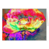 Peinture abstraite jaune pavot (Devant Horizontal)