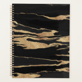 Peinture Abstraite Marbre Noir Or (Devant)
