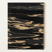 Peinture Abstraite Marbre Noir Or (Dos)