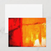 Peinture Abstraite moderne Invitations personnalis (Devant / Derrière)