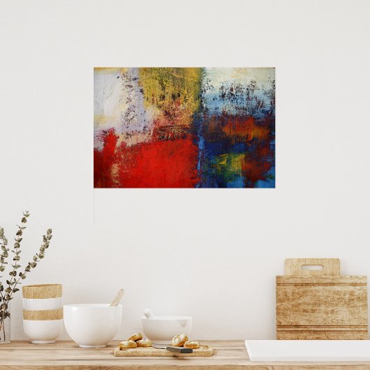 Peinture Abstraite moderne Posters imprimés (Cuisine)