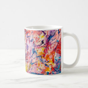 Peinture Abstraite originale colorée Art Café Mug