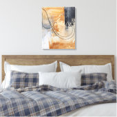 Peinture Abstraite originale toile noire en or (Insitu(Chambre))