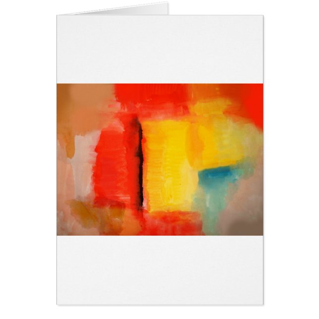 Peinture Abstraite rouge moderne (Devant)