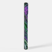 Peinture abstraite violette et verte (Côté droit)