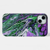 Peinture abstraite violette et verte (Verso Horizontal)