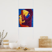 Peinture acrylique de mère et fils Impression d'ar (Cuisine)