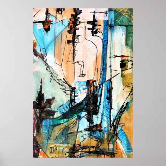 Peinture acrylique Sur Papier Poster (Matte) (Devant)