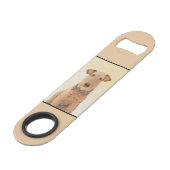 Peinture Airedale Terrier - Cute Original Art (Dos Angle)