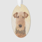 Peinture Airedale Terrier - Cute Original Art (devant)