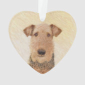 Peinture Airedale Terrier - Cute Original Art (dos)