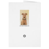 Peinture Airedale Terrier - Cute Original Art (Dos)