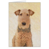 Peinture Airedale Terrier - Cute Original Art (Devant)