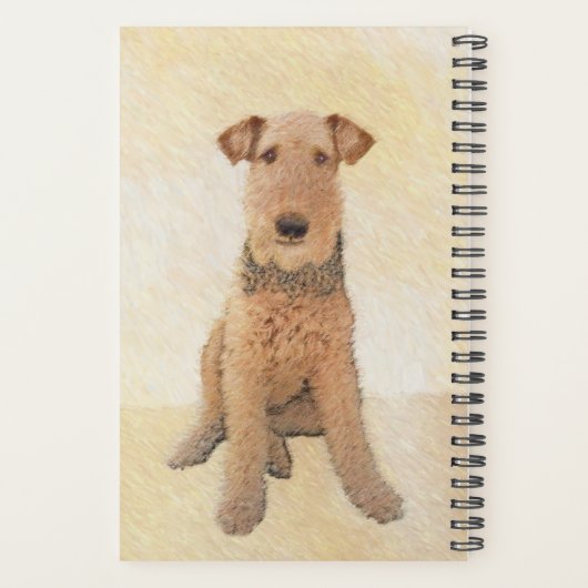 Peinture Airedale Terrier - Cute Original Art (Dos)