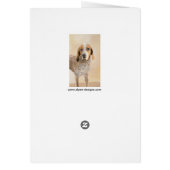 Peinture américaine anglaise sur pilon - Chien Art (Dos)