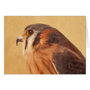 Peinture américaine Kestrel - Art original pour oi