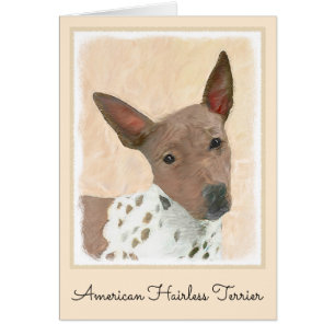 Peinture américaine sans poil Terrier - Chien Art