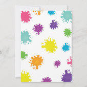 Peinture Anniversaire Invitation Peinture Invitati (Dos)