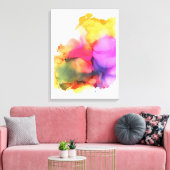 Peinture aquarelle Art mural moderne boho (Insitu(Salon))