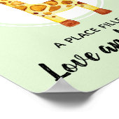 Peinture aquarelle bébé girafe décoration de la nu (Coin)