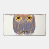 Peinture aquarelle de Chouette colorée (Recto)