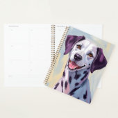Peinture aquarelle du chien dalmate (Devant avec enveloppe)