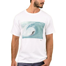 Peinture aquarelle unique d'un T-shirt Surfer