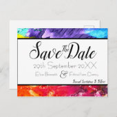 Peinture arc-en-ciel Enregistrer la carte postale  (Devant / Derrière)