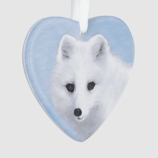 Peinture Arctic Fox - Art original de la faune (devant)