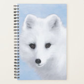 Peinture Arctic Fox - Art original de la faune (Devant)