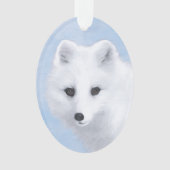 Peinture Arctic Fox - Art original de la faune (devant)