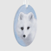 Peinture Arctic Fox - Art original de la faune (devant)