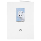 Peinture Arctic Fox - Art original de la faune (Dos)