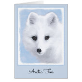 Peinture Arctic Fox - Art original de la faune (Devant)