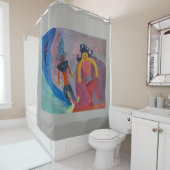Peinture Art Douche Rideau (En situation)