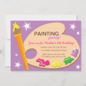 Peinture & Art Invitations de fête d'anniversaire (Devant)