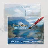 Peinture artistique - Carte postale (Devant / Derrière)