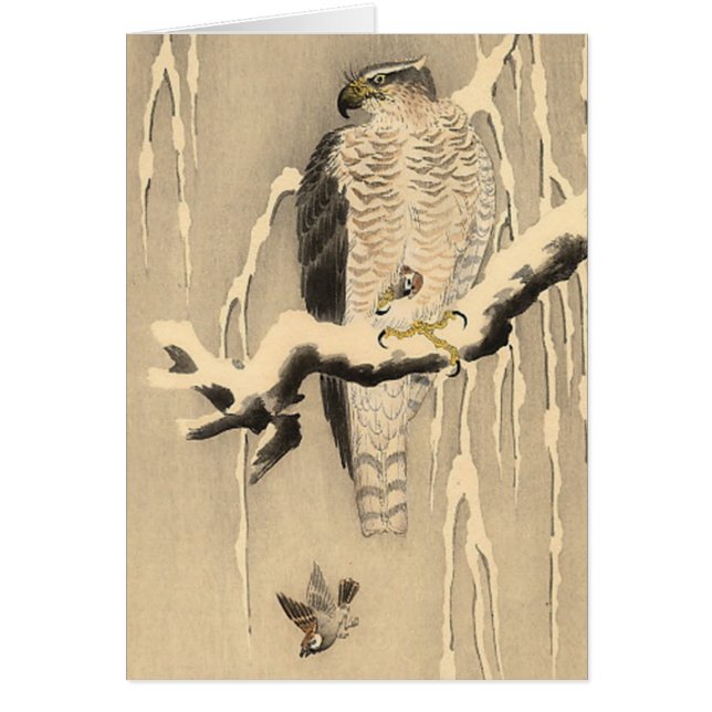 Peinture asiatique Goshawk (Devant)