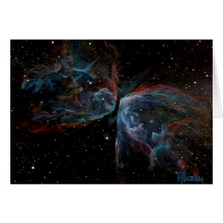 Peinture astronomique de nébuleuse de papillon