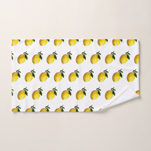 Peinture au citron aquarelle (Serviette à main)