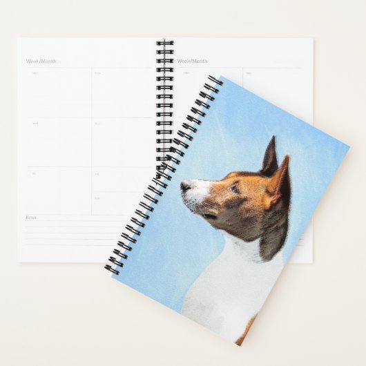 Peinture Basenji - Belle Art Original (Devant avec enveloppe)