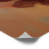 Peinture Belle Femme Superbe Robe Poster (Coin)