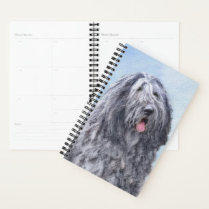 Peinture Bergamasco Sheepdog - Chien original mign