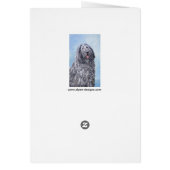 Peinture Bergamasco Sheepdog - Chien original mign (Dos)