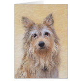 Peinture Berger Picard - Joli art original chien (Devant)