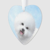 Peinture Bichon Frise - Cute Original Chien Art (devant)