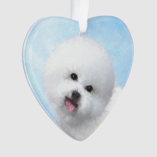 Peinture Bichon Frise - Cute Original Chien Art (devant)