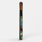 Peinture bleu rouille iPhone 5 coque (Dos/Droite)