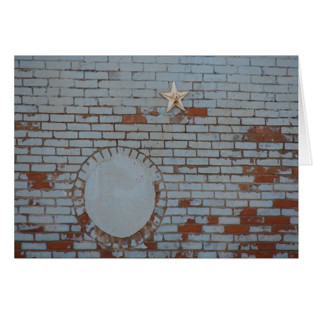 Peinture bleue Peinture sur mur de briques (Devant horizontal)